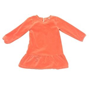 Hanna Andersson Peplum Velour Dress (90cm/3T)